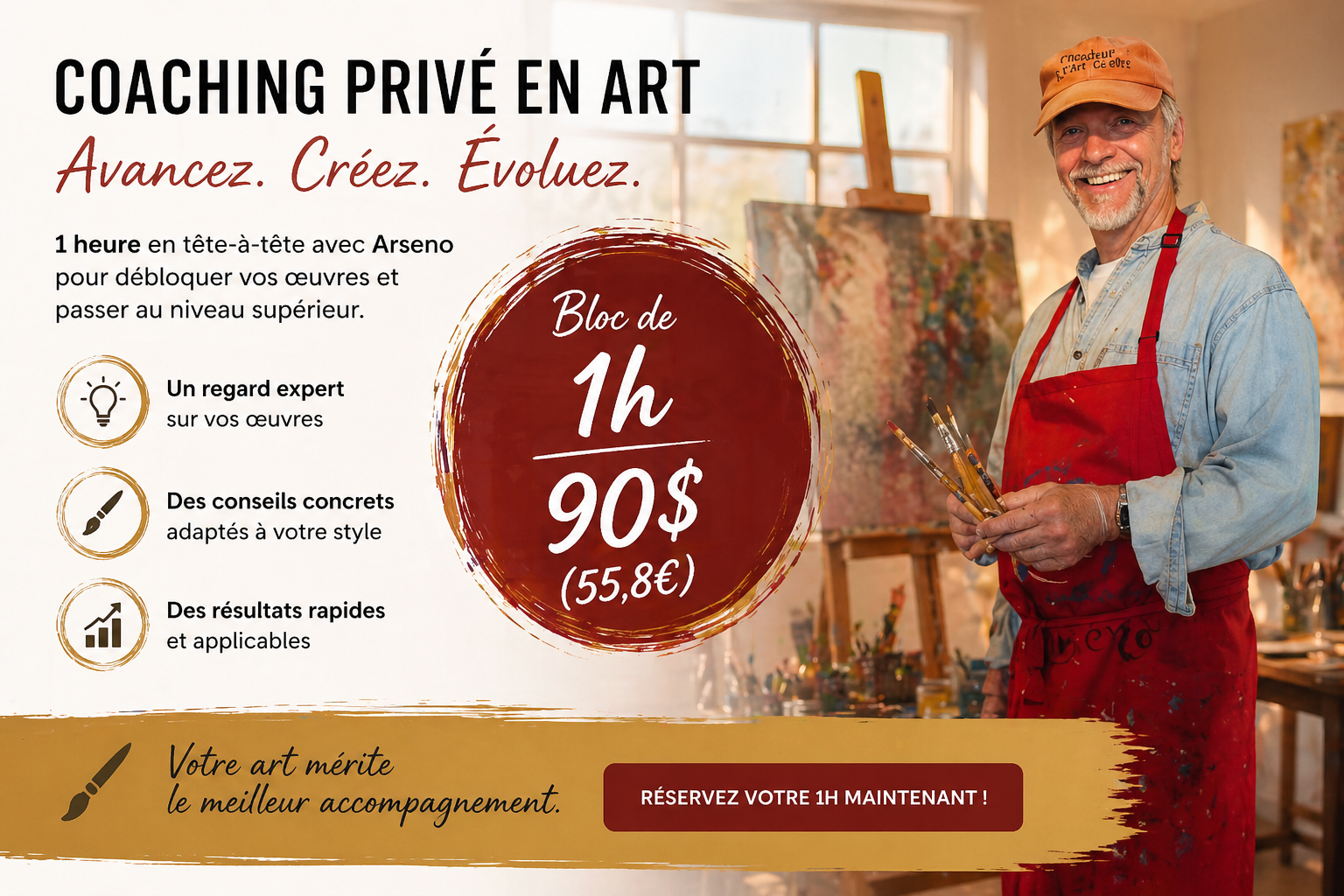 Coaching privé avec Arseno bloc 1 heure