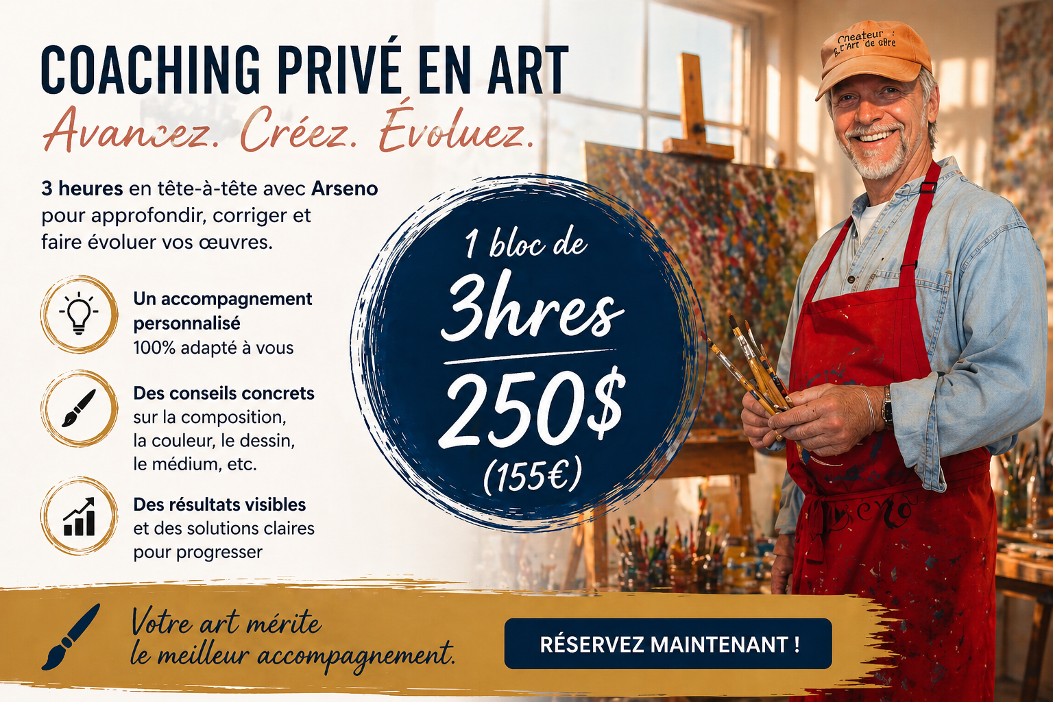 Coaching privé avec Arseno bloc de 3h